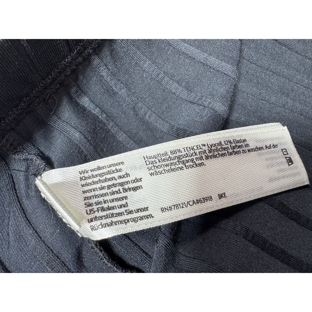 Eileen Fisher Pants Dark Gray Rib Knit Tencel Pull On Straight Leg Relaxed 1X - Picture 5 of 5